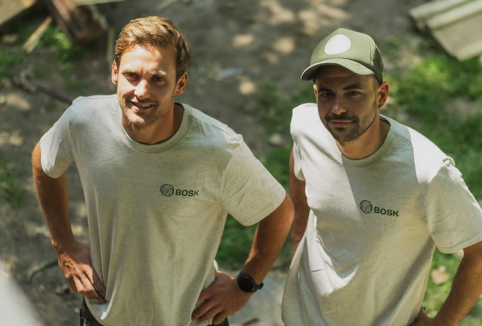 Yann en Hannes van BOSK Houtbouw, jouw aanspreekpunten voor een houtbouwproject